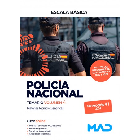 Policía Nacional Escala Básica Temario volumen 4