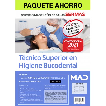 Paquete Ahorro Técnico Superior en Higiene Bucodental