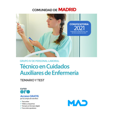 Técnico en Cuidados Auxiliares de Enfermería (Grupo IV de Personal Laboral)