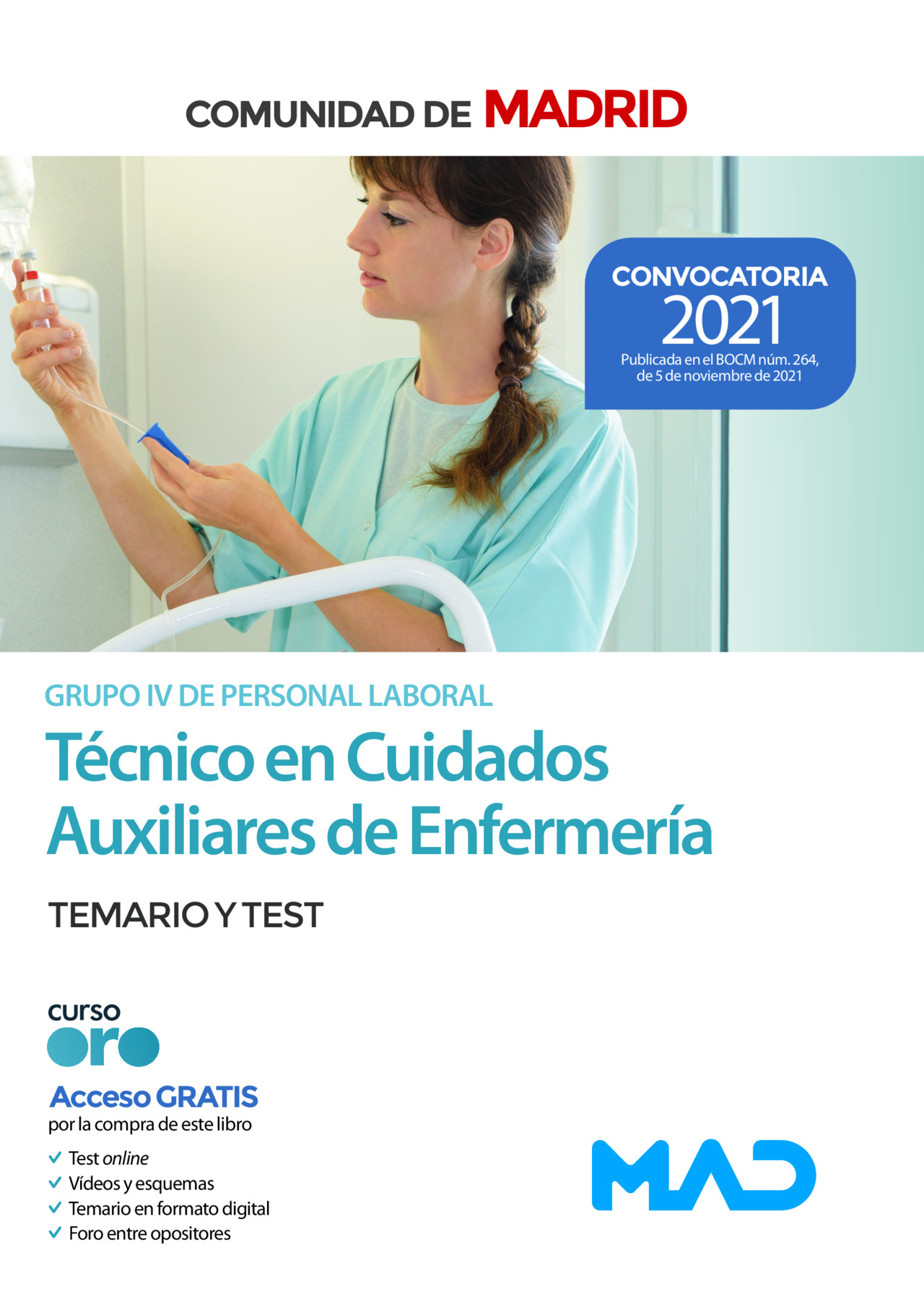 Recoger hojas Genealogía Con otras bandas Técnico en Cuidados Auxiliares de Enfermería. Comunidad de Madrid. Temario  y test