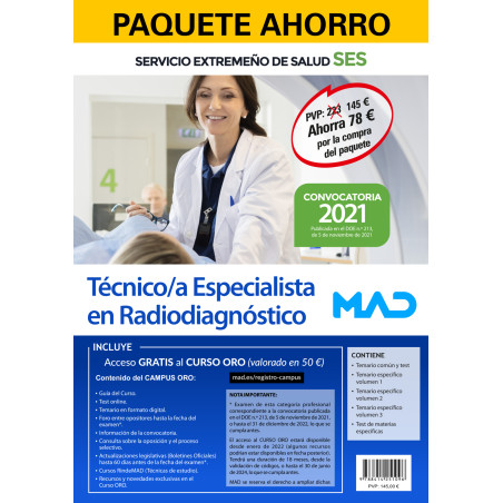 Paquete Ahorro Técnico/a Especialista en Radiodiagnóstico