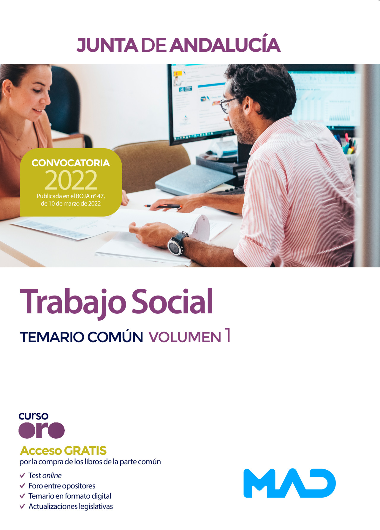 Puerto Chillido abrazo Trabajo Social. Temario Común volumen 1. Junta de Andalucía
