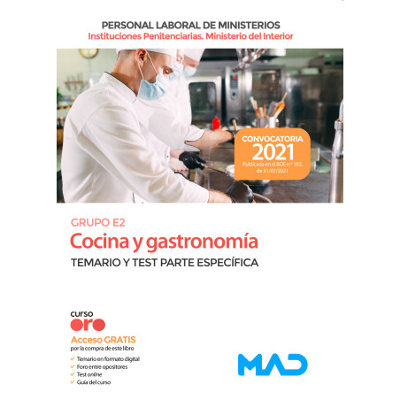 Cocina y gastronomía (Grupo Profesional E2)