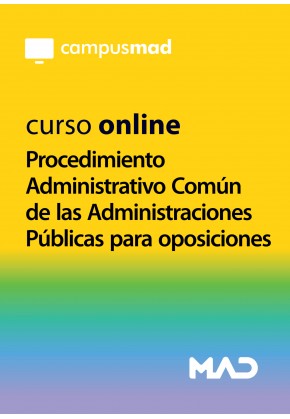 Curso online del Procedimiento Administrativo Común de las Administraciones Públicas para oposiciones para oposiciones 180 DIAS
