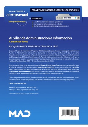 Auxiliar de Administración e Información (Campaña de Renta)