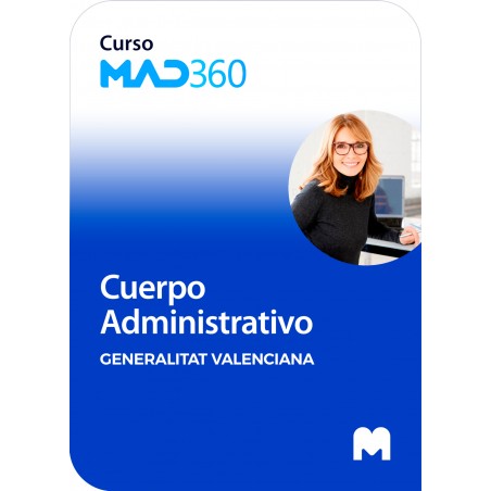 Acceso GRATIS de 40 días al Curso MAD360 de Cuerpo Administrativo de la Generalitat Valenciana