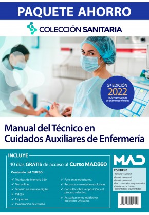 Paquete Ahorro Manuales Técnico en Cuidados Auxiliares de Enfermería