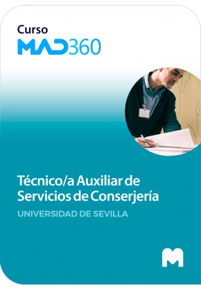 Acceso GRATIS de 40 días al Curso MAD360 de Técnico/a Auxiliar de Servicios de Conserjería de la Universidad de Sevilla