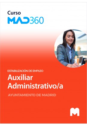 Acceso Curso MAD360 Auxiliar Administrativo/a estabilización (40 días)