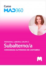 Curso MAD360 de Agrupación Profesional de Subalternos de la Comunidad Autónoma de Cantabria