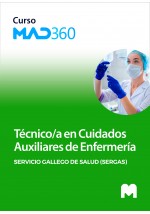 Acceso GRATIS de 40 días al Curso MAD360 de Técnico/a en Cuidados Auxiliares de Enfermería del Servicio Gallego de Salud (SERGAS