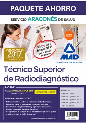 Paquete Ahorro Técnico Superior de Radiodiagnóstico