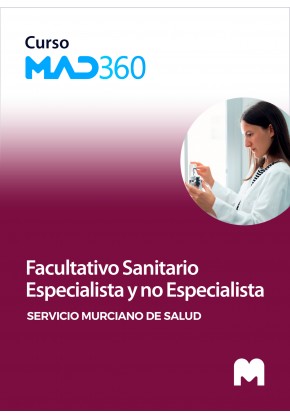 Acceso GRATIS de 40 días al Curso MAD360 de Facultativo Sanitario Especialista y no Especialista del Servicio Murciano de Salud