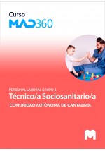 Curso MAD360 de Técnico Sociosanitario de la Comunidad Autónoma de Cantabria (Personal Laboral Grupo 2)