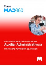 Acceso GRATIS de 40 días al Curso MAD360 de  Cuerpo Auxiliar de la Administración de la Comunidad Autónoma de Aragón, Escala Aux