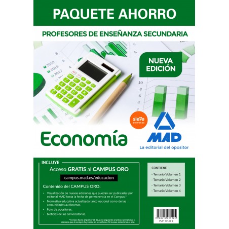 Paquete Ahorro Profesores de Secundaria Economía
