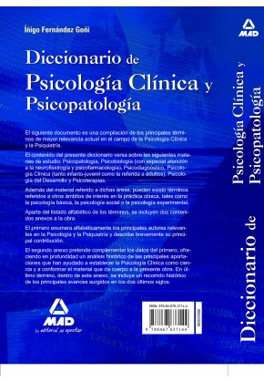 Diccionario de Psicología Clínica y Psicopatología