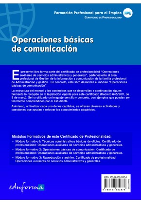 Módulo formativo 2: Operaciones básicas de comunicación