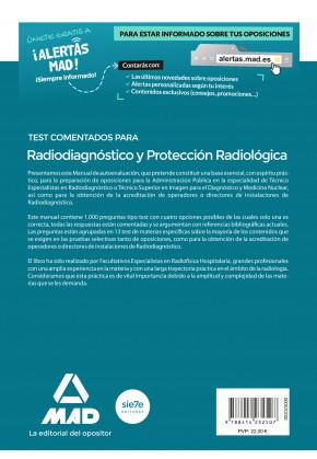 Test comentados para Radiodiagnóstico y Protección Radiológica