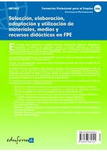 MF1443: Selección, elaboración, adaptación y utilización de materiales, medios y recursos didácticos en formación profesional pa