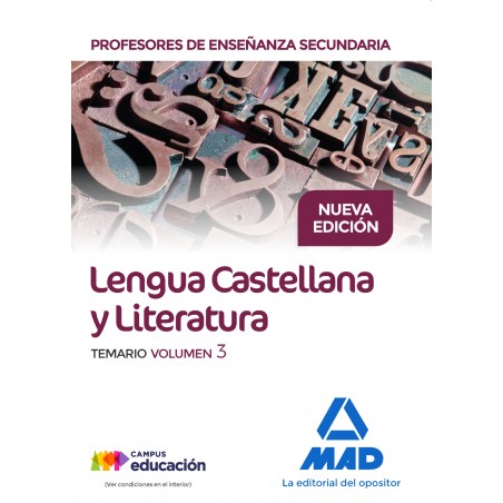 Lengua Castellana y Literatura. Profesores de Secundaria