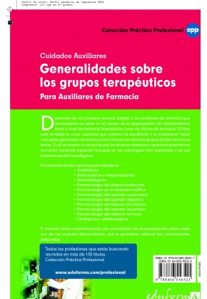 Generalidades Sobre los Grupos Terapéuticos para los Auxiliares de Farmacia