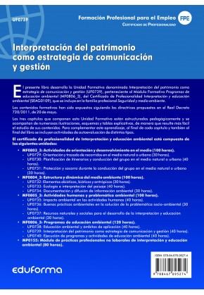 UF0739 Interpretación del patrimonio como estrategia de comunicación y gestión