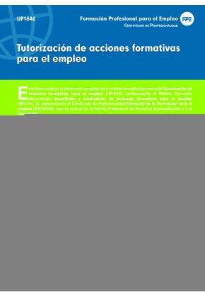 UF1646: Tutorización de acciones formativas para el empleo
