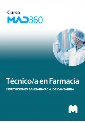 Curso MAD360 de Técnico/a en Farmacia de Instituciones Sanitarias de la Comunidad Autónoma de Cantabria
