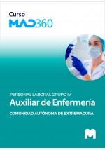 Curso MAD360 de Auxiliar de Enfermería de la Comunidad Autónoma de Extremadura (Personal Laboral Grupo IV)