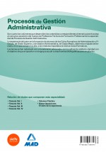 Procesos de Gestión Administrativa. Profesores Técnicos de Formación Profesional