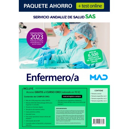 Paquete Ahorro + Test ONLINE Enfermero/a