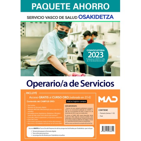 Paquete Ahorro Operario/a de Servicios