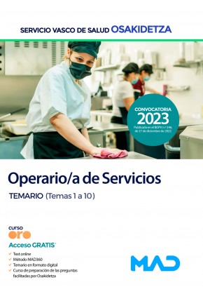 Operario/a de Servicios de Osakidetza-Servicio Vasco de Salud
