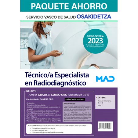 Paquete Ahorro Técnico/a Especialista en Radiodiagnóstico