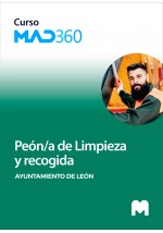 Acceso GRATIS de 40 días al Curso MAD360 de Peón/a de Limpieza y recogida del Ayuntamiento de León