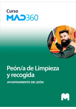 Acceso GRATIS de 40 días al Curso MAD360 de Peón/a de Limpieza y recogida del Ayuntamiento de León