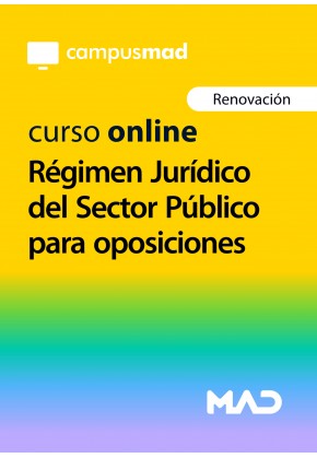 Curso online de Régimen Jurídico del Sector Público para oposiciones 90 días