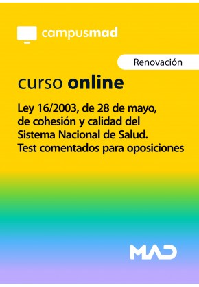 Curso online de la Ley de Cohesión y calidad del Sistema Nacional de Salud para oposiciones 90 días