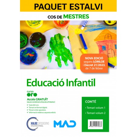 Paquet Estalvi Cos de Mestres Educació Infantil