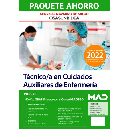 Paquete Ahorro Técnico/a en Cuidados Auxiliares de Enfermería