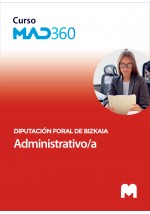 Curso MAD360 de Administrativo/a de la Diputación Foral de Bizkaia con test online