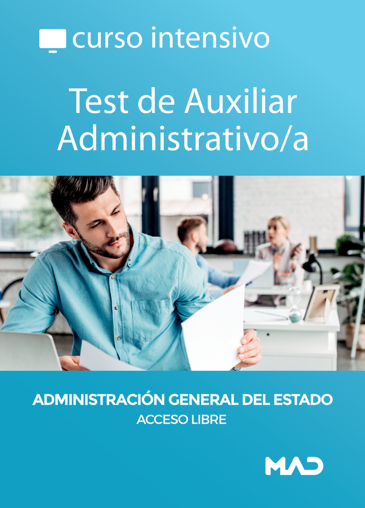 otro paso Detener Curso intensivo Test online Auxiliar Administrativo/a (acceso libre) Estado