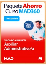 Paquete Ahorro Curso MAD360 + Test ONLINE Auxiliar Administrativo/a