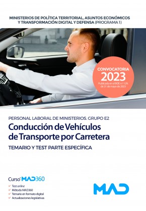 Conducción de Vehículos de Transporte por Carretera (Grupo Profesional E2) - Programa 1