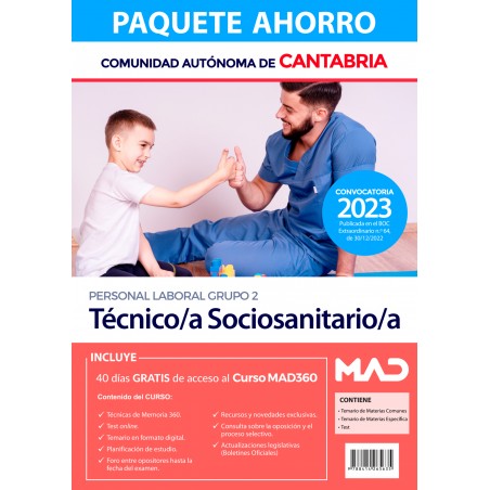 Paquete Ahorro Técnico/a Sociosanitario/a (Personal Laboral Grupo 2)