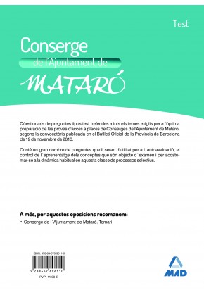 Conserge de L´Ajuntament de Mataró