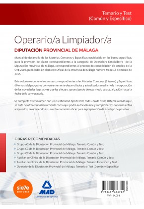 Operario/a Limpiador/a