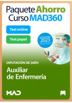 Paquete Ahorro Curso MAD360 + Test PAPEL y ONLINE Auxiliar de Enfermería