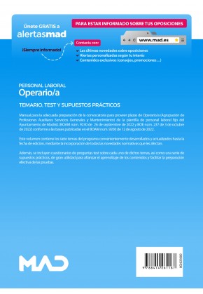 Operario/a (Personal Laboral-Estabilización)